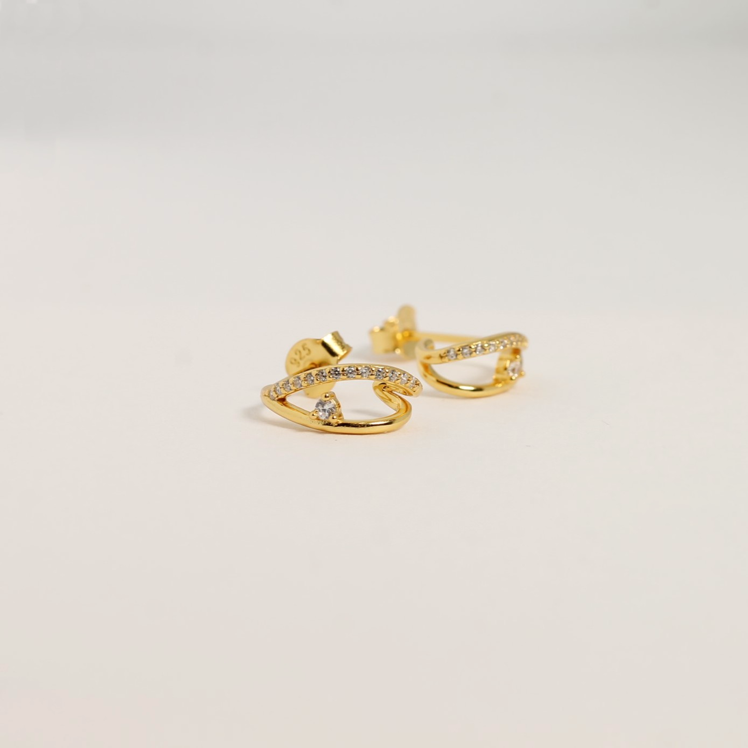 Wishbone Crystal Earrings