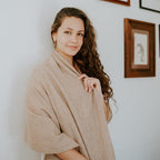 Beige Handloom Cashmere Scarf